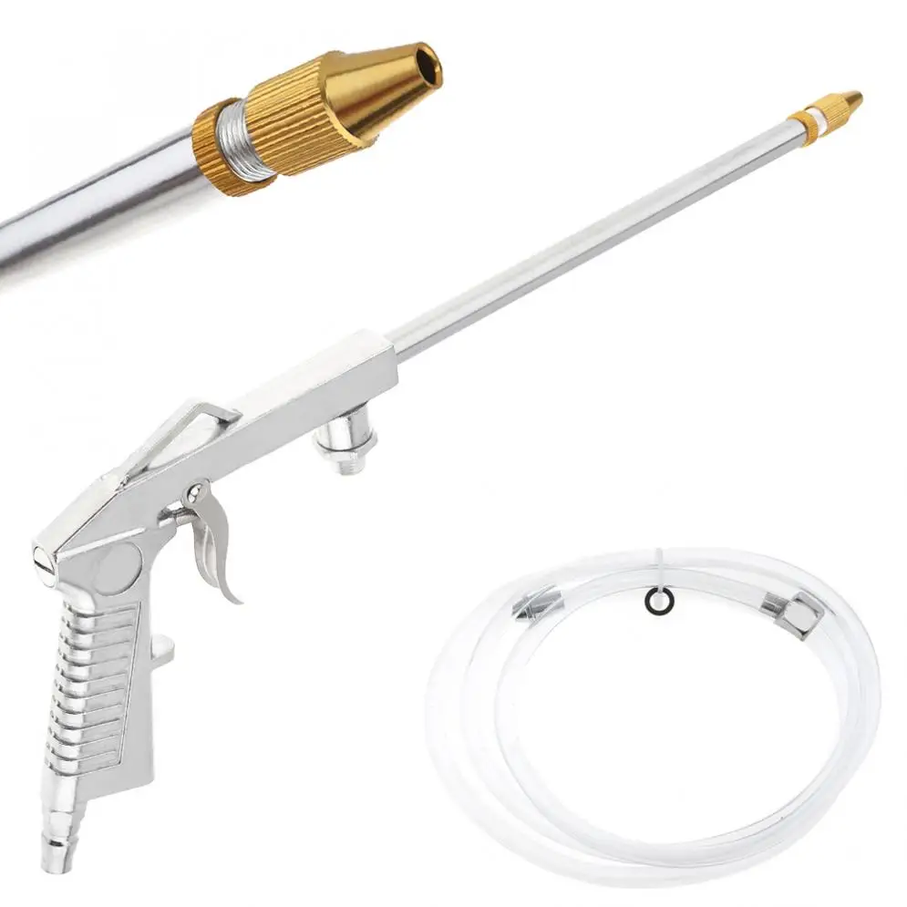 

Spray Gun 16 Inch Pneumatic Cleaning Gun Blowing Dust Tool with Flexible Pipe and Long Nozzle for Washing Car Engine Oil Way