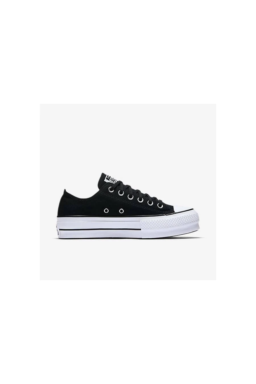 black chuck taylor lift ox trainers