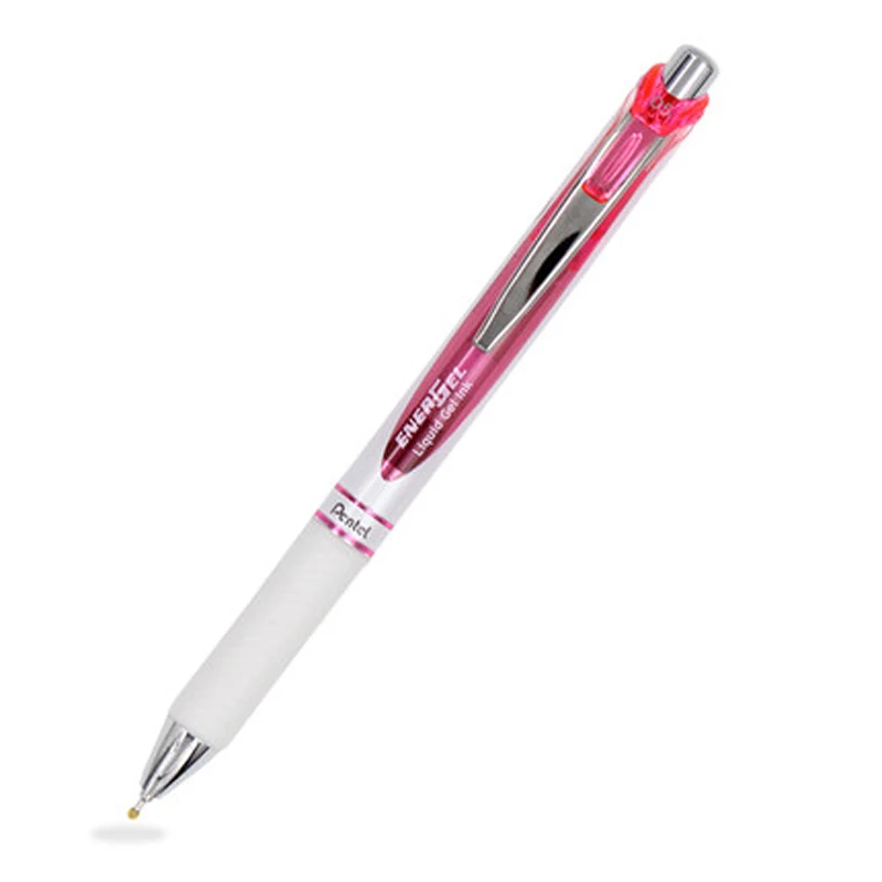 White with red ink 3 шт./кор. Pentel BLN75 гелевая ручка с гелевыми чернилами-быстрое высыхание-иглы-0,5 мм письменные принадлежности Офисная и школьные принадлежности - Цвет: White with red ink