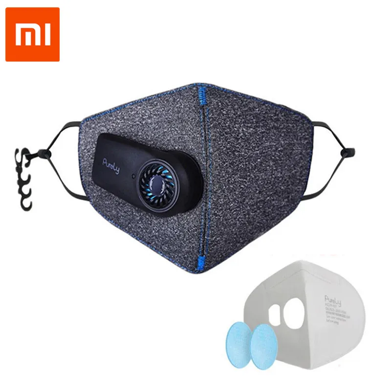 

Purely Anti-Pollution Air Sports Mask With PM2.5 550mAh Rechargeable Filter Breathable With Fan for Men Women Outdoor