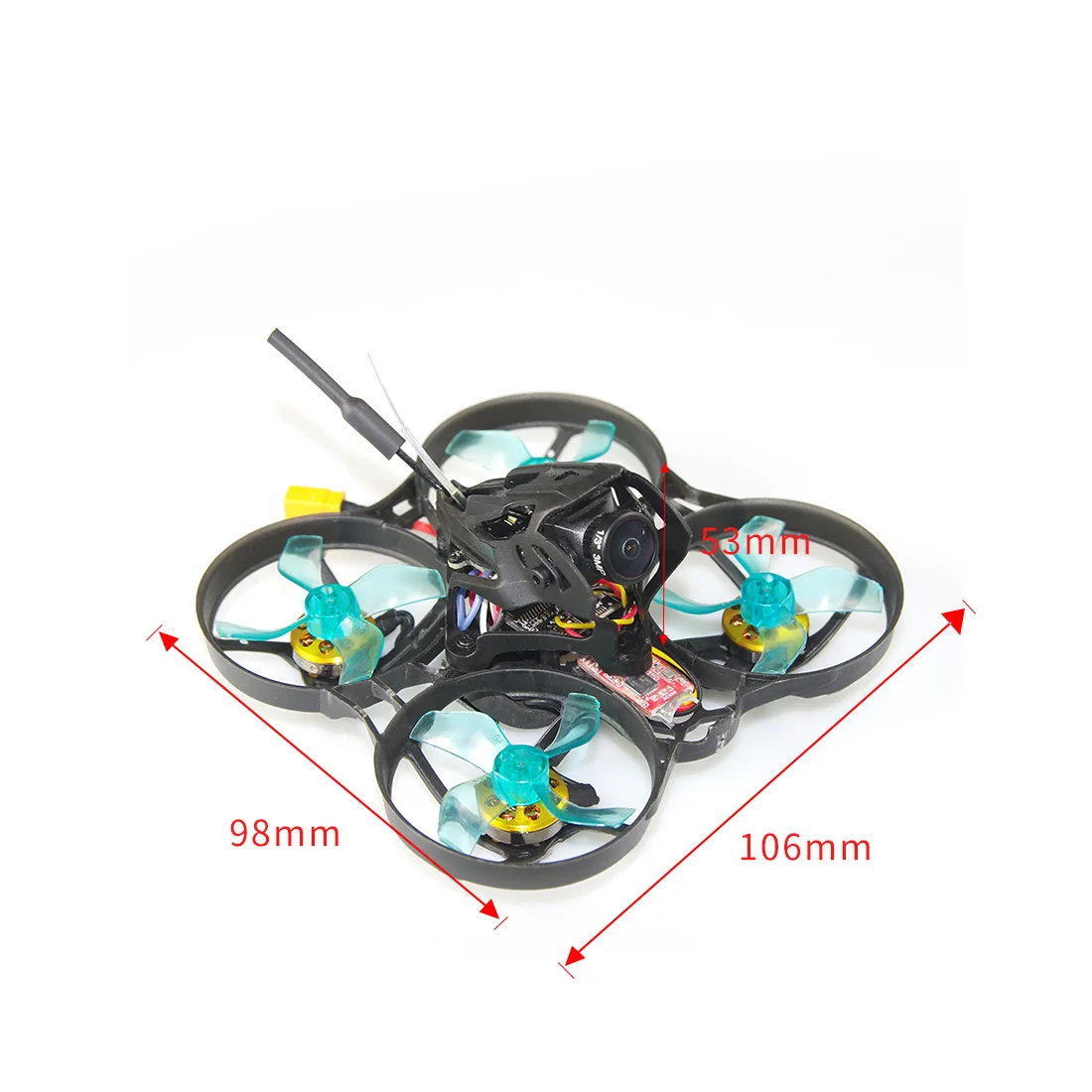 GEELANG ANGER 75X bwoop 3-4S FPV гоночный Дрон Квадрокоптер с SI-F4 контроллером полета GL1202 KV6900 мотор 260mAh Lipo аккумулятор