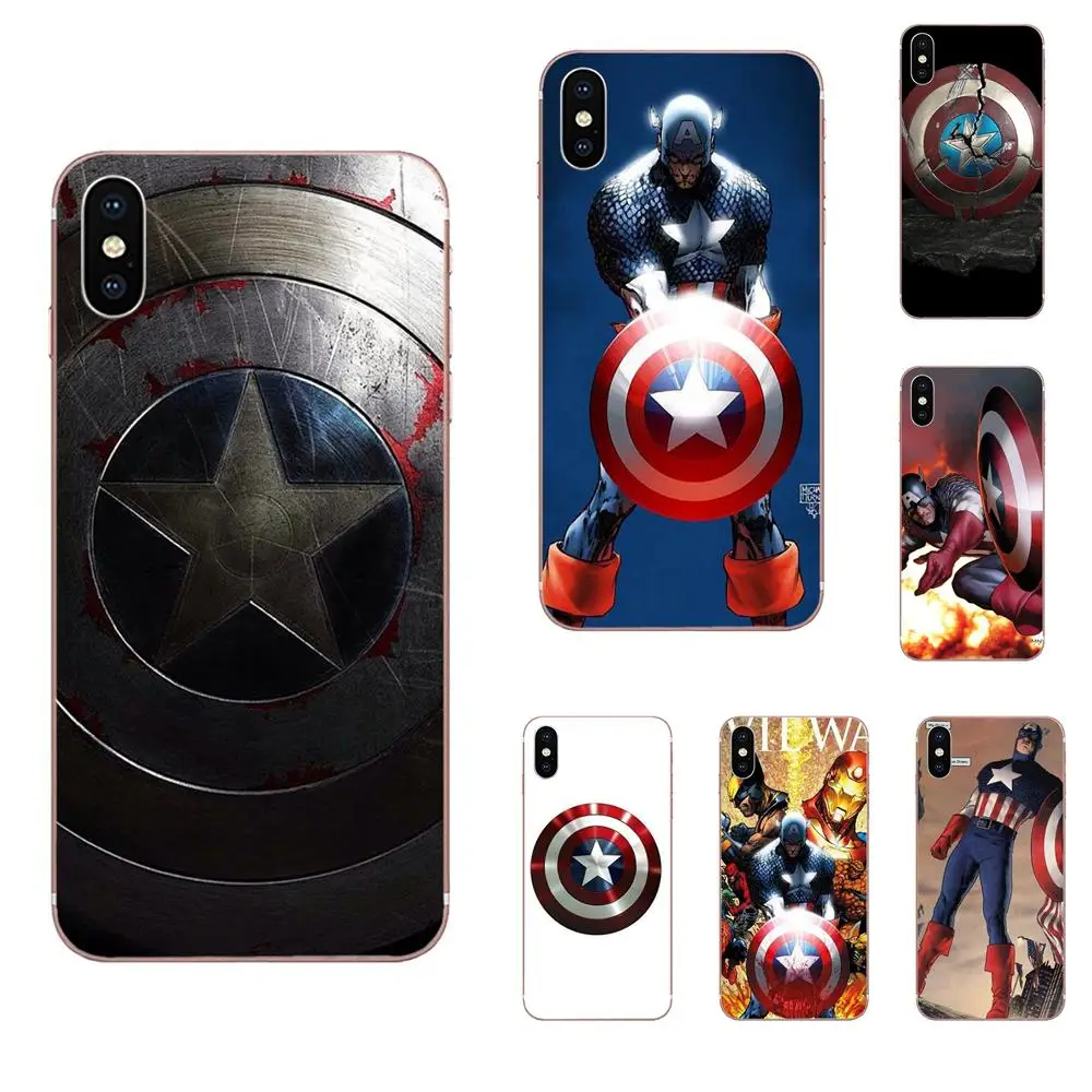 Captain America Shield For Galaxy Grand A3 A5 A7 A8 A9 A9S On5 On7 Plus Pro Star 2015 2016 2017 2018 Design Phone Case | Мобильные