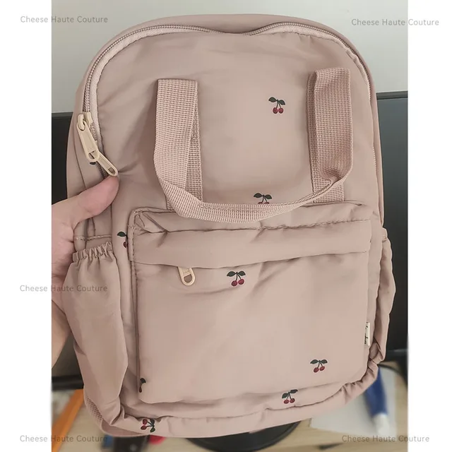 KS-mochila escolar primaria para bebé, bolsas de guardería para niños, mamá de viaje, Cherry Lemon, almacenamiento de regalo para niños y niñas - Imagen 4