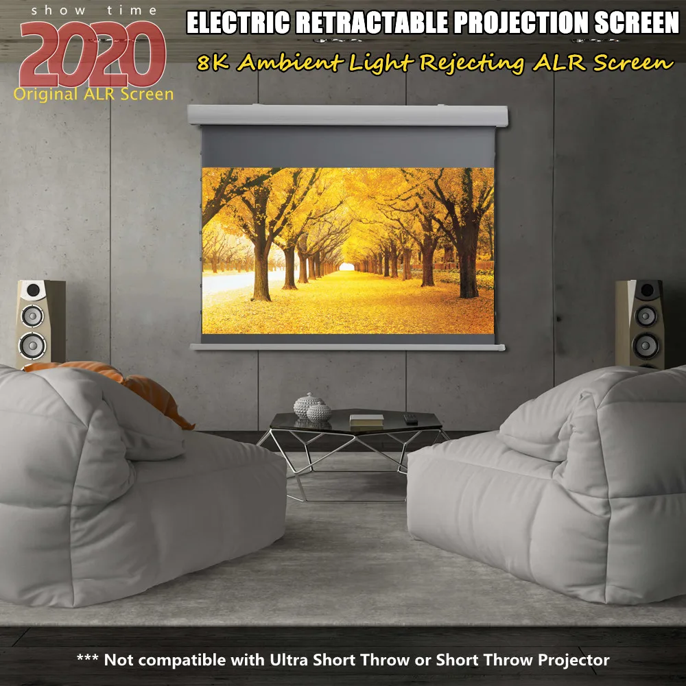 Edge-Free Electric Projector Screen Motor Tension Home Cinema mivision pvc flexible front projection 8k cinema white zero edge fixed frame projector screen cw 1