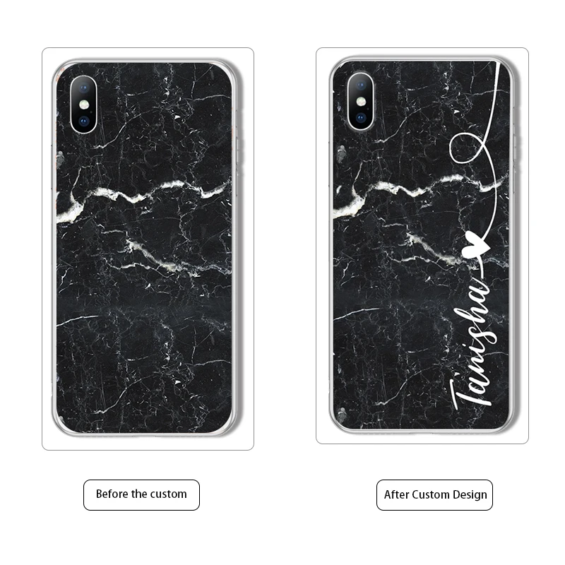 Lovebay DIY именной пользовательский чехол для телефона для iPhone 11 Pro 6 6s 7 8 Plus X XR XS Max 5 5S SE модный заказной мраморный Мягкий ТПУ чехол