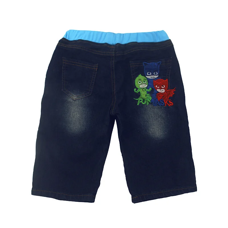 PJ Masks/детские джинсовые шорты детские джинсы для мальчиков и девочек, Pj Mask, трикотажные спортивные штаны с рисунком человек 2S34