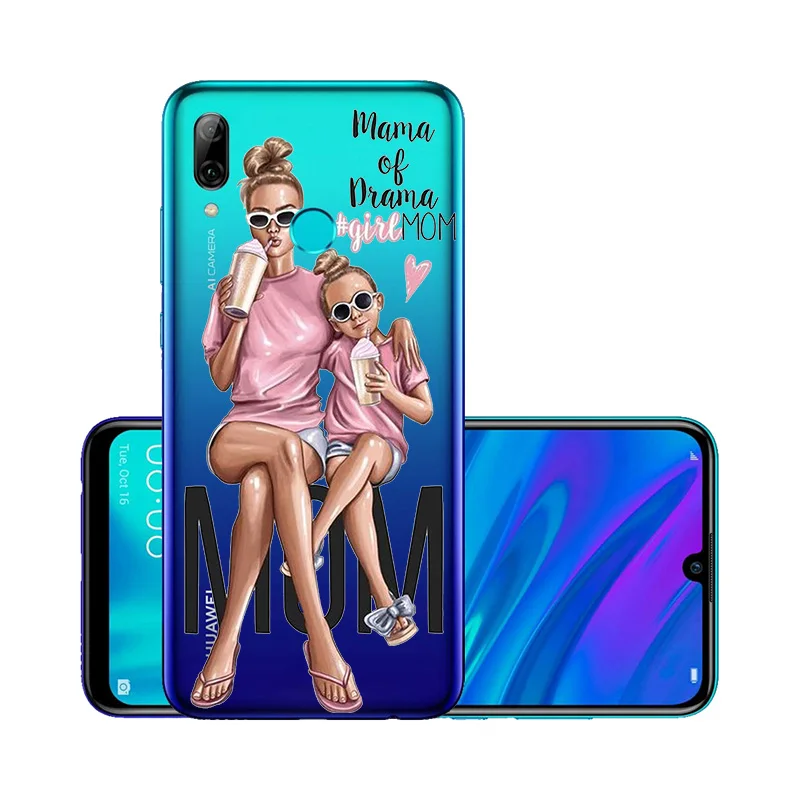 Для huawei P Smart чехол для маленькой девочки Модный Роскошный чехол для мамы huawei P10 Lite Plus чехол s Nova 5 4 3i прозрачный Psmart Z