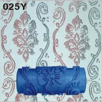 

15cm Flower Texture Rubber Painting Roller Paint Machine Wall Decoration Decor