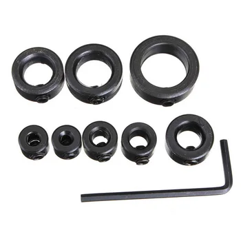 

Home Tools Drill Bit Set Adjustable Depth Stop Collar Woodworking Drilling Bits