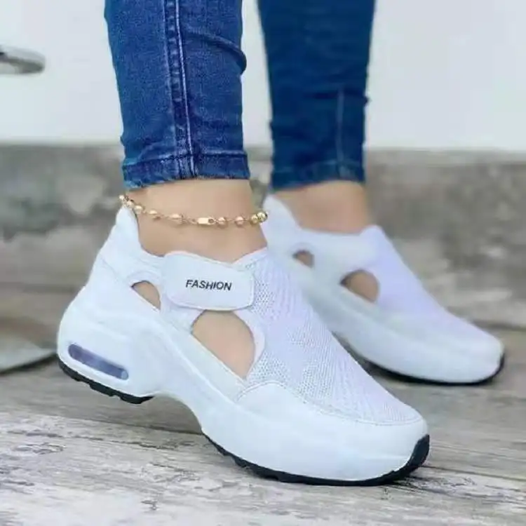 Zapatillas Mujer 2022 New Breathable Platform Sneakers Womens Shoes Fashion Wedge Casual Sports Shoes Woman ChaussureFemme 