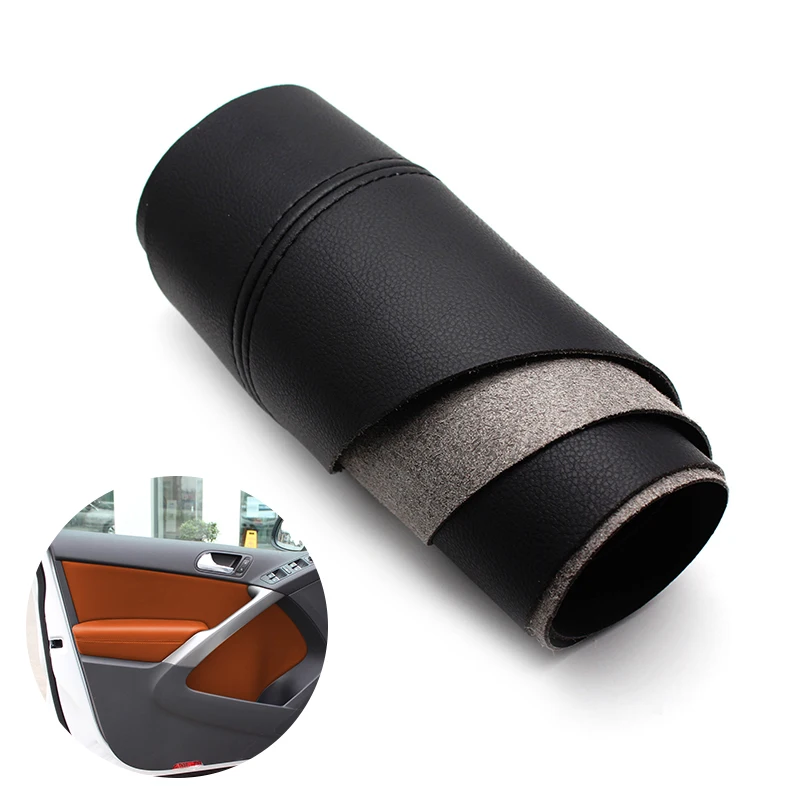 

For VW Tiguan 2008 2009 2010 2011 2012 4pcs Interior Door Handle Panel Armrest Microfiber Leather Cover Decor