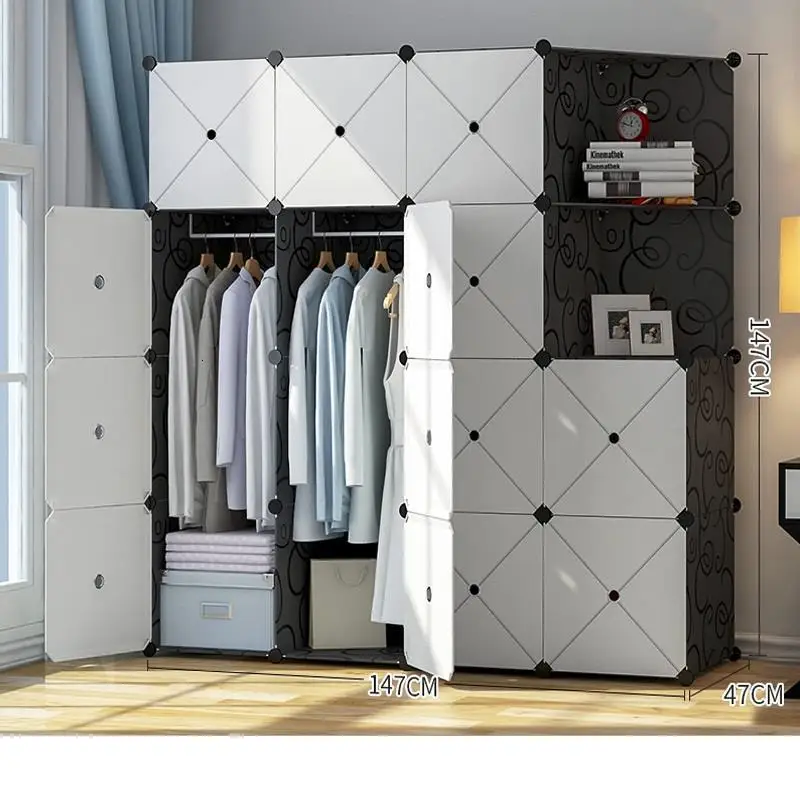 Mobilya туалетный Penderie кровать Rangement Garderobe мебель шкаф Mueble де Dormitorio Спальня мебель Guarda Roupa вешалка для одежды - Цвет: MODEL Q