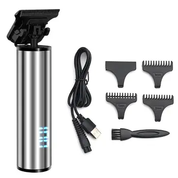 

Adults Kids Professional Electric Hair Clipper Portable Barber Trimmer Rechargeable Cordless Haircut Machine LED Battery