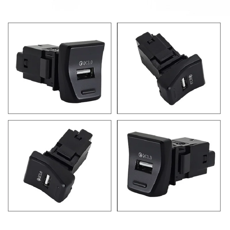 Car Charger For Toyota RAV4 2019 2020 5th Central Control Position QC3.0 Car Charger Lossless Upgrade Charging Socket Port