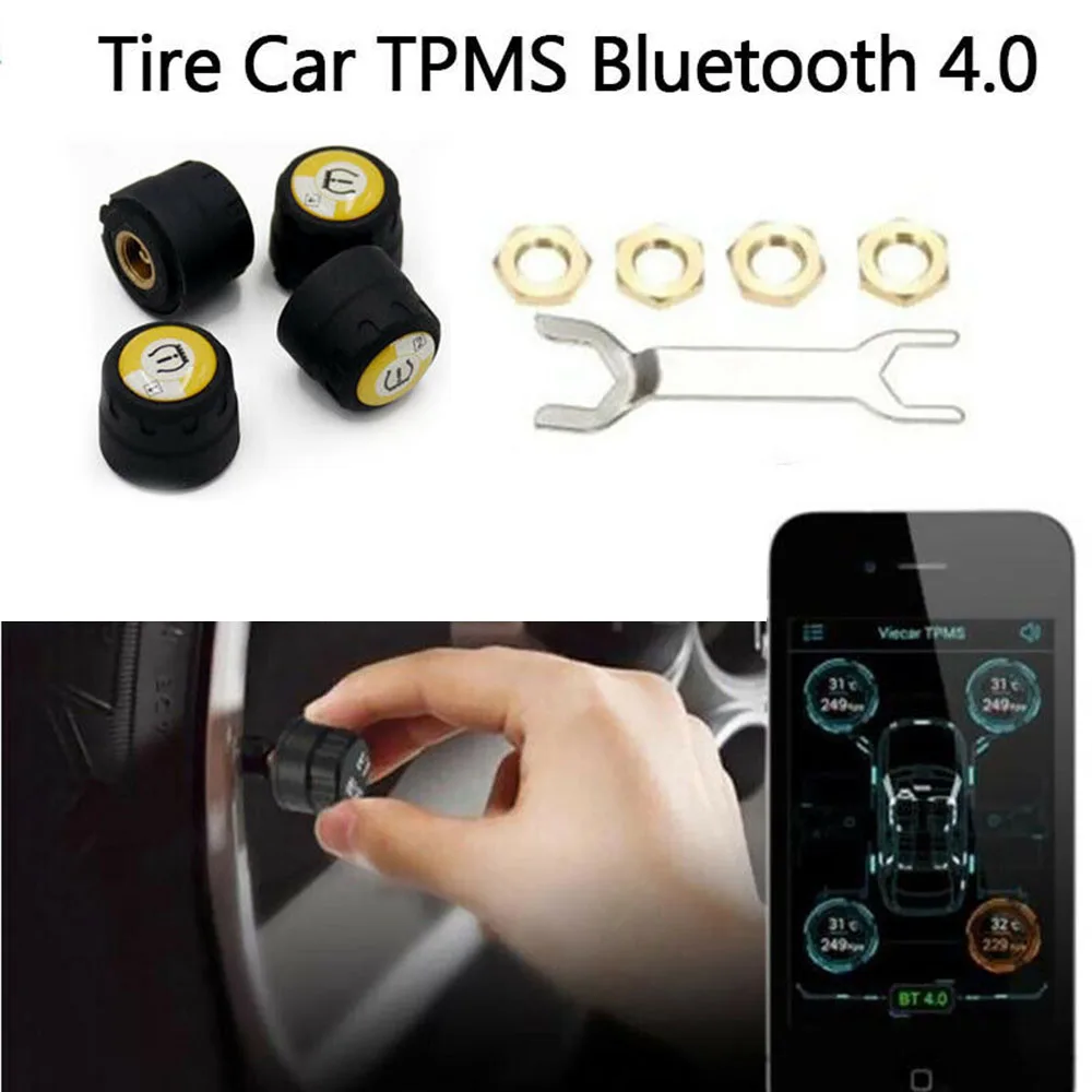 Монитор давления в автомобильных шинах Bluetooth система для Android IOS температура