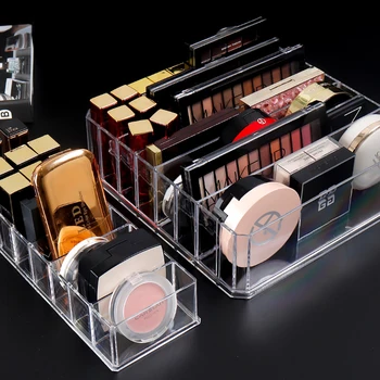 

New Clear Acrylic Makeup Organizer Makeup Tools Holder Powder Cake Box Beauty Blender Sponge Lipsticks Storage Case for Cosmetic