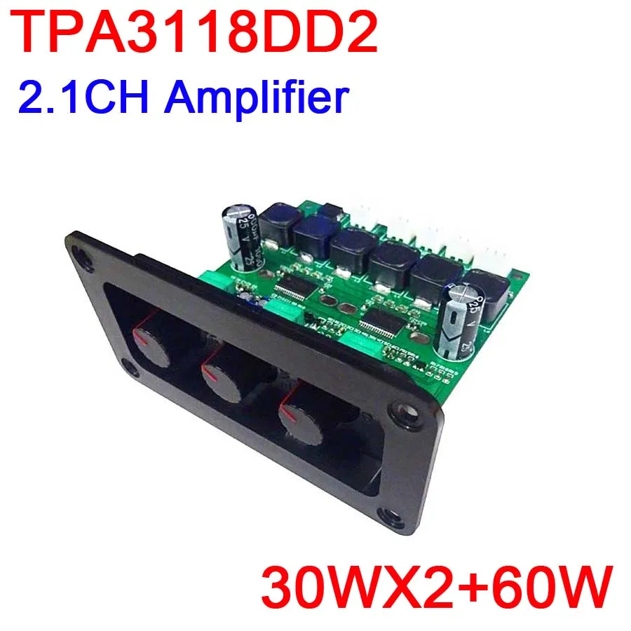 TPA3118 Плата усилителя сабвуфера 2.1CH 30 Вт + 60 HiFi цифровой аудио усилитель громкости с