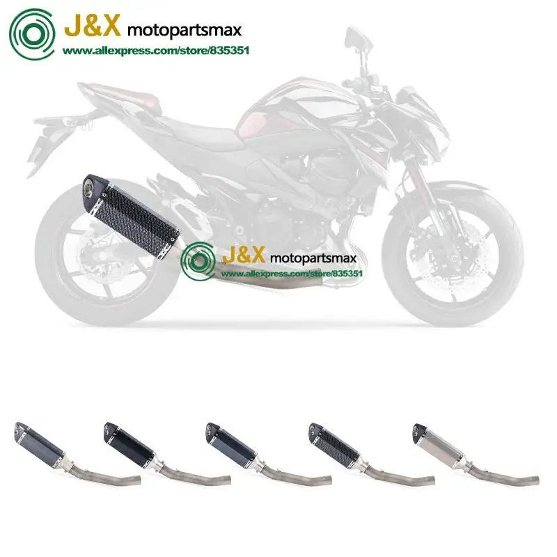 Полная система, слипоны для kawasaki Z750 Z 750, глушитель для мотоцикла, поход, средняя Соединительная средняя труба