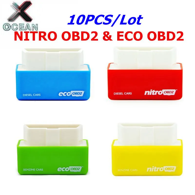 10 шт./лот Nitro OBD2 /EcoOBD2 ECU чип тюнинг коробка разъем и драйвер для автомобилей 15% до
