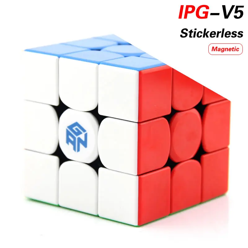 Высококачественный магический куб GAN 356X3x3x3 IPGv5/цифровой IPG 3x3 Магнитный GAN356/356X скоростная головоломка Рождественский подарок игрушки - Цвет: IPGv5-Stickerless