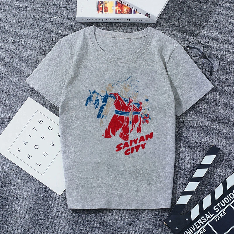 291297 Print Tshirt Gray Casual Streetwear Vogue T-shirts |