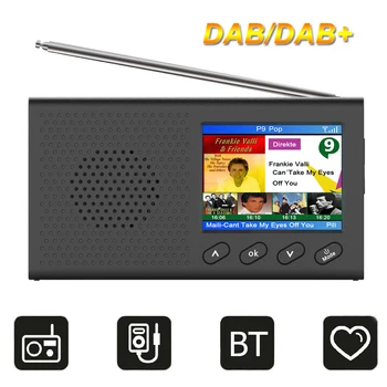 

JINSERTA Mini DAB/DAB+ Radio Portable FM Receiver Bluetooth Music Player with ColorfulDisplay with 3.5mm Stereo Headphone Jack