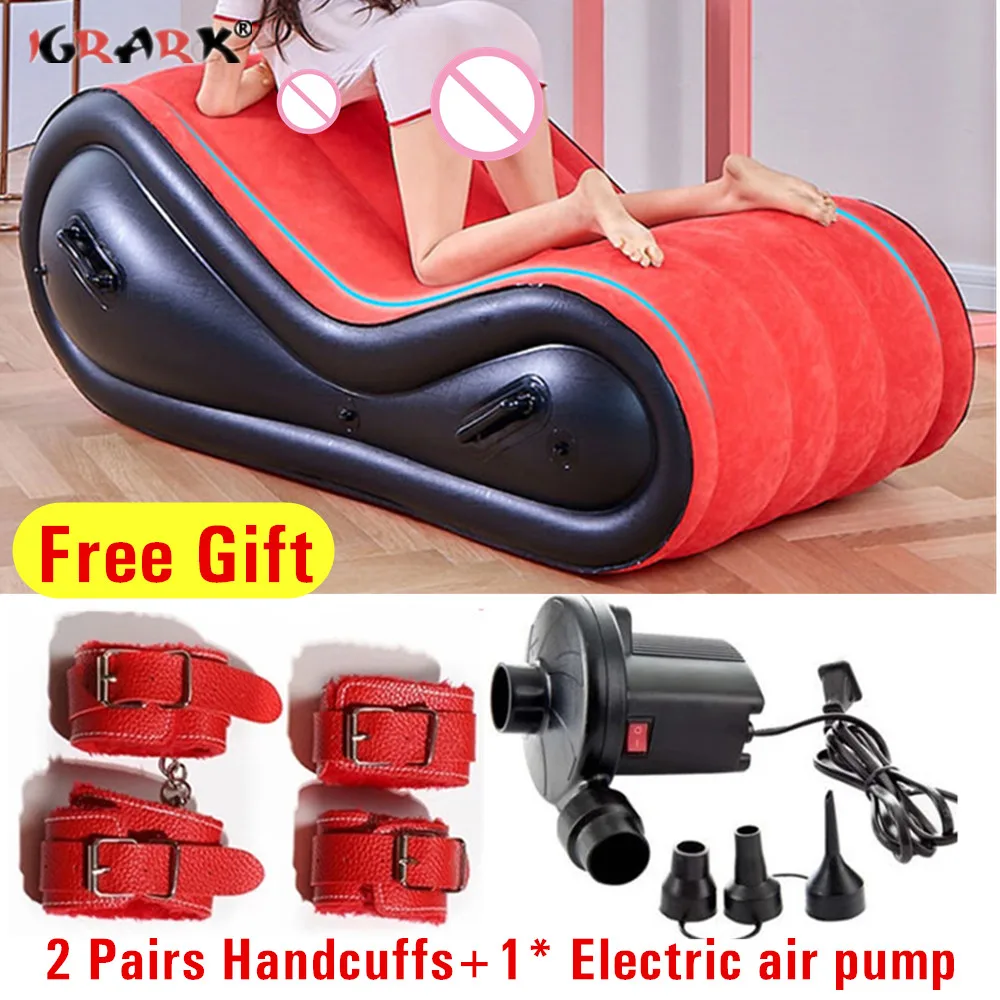 Sexy Inflatable Sex Sofa Erotic Bed Sex Furniture BDSM Bondage Toys Couples Men Women Love Position Cushione Adult Games