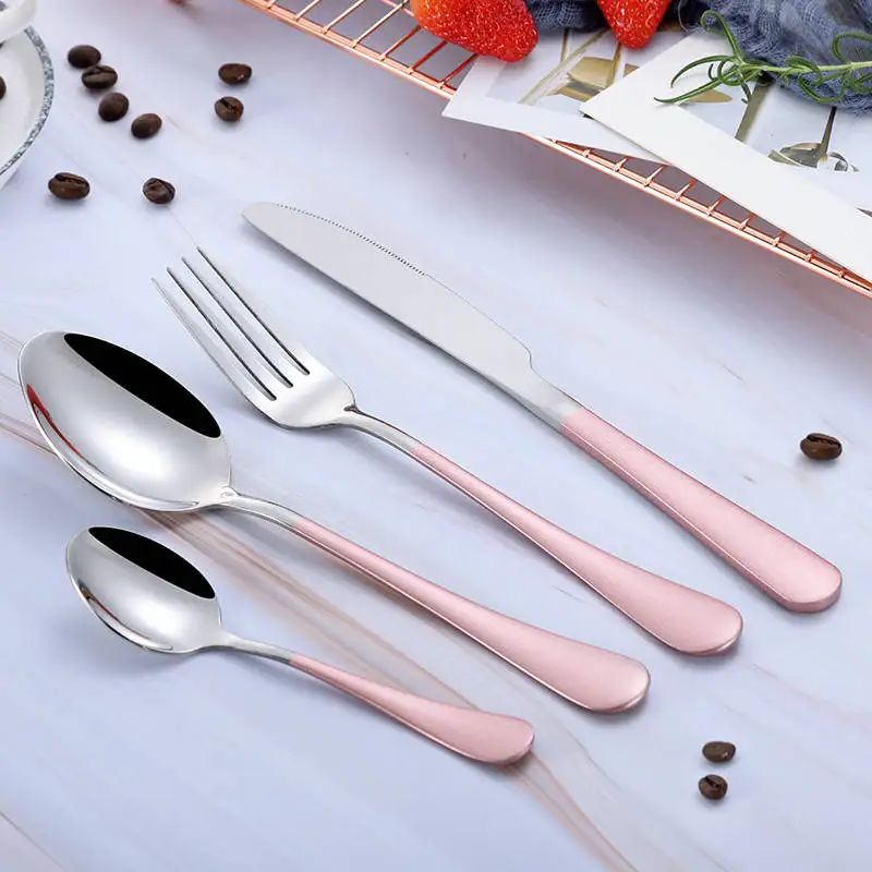

Tablewellware Black Cutlery Set Stainless Steel Forks Knives Spoons Dinner Set Kitchen Tableware Spoon Set Dropshipping 2020 New