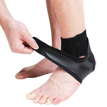 1 шт. фиксирующая поддержка лодыжки, эластичность Регулировка защита повязка на ногу, Sprain Предотвращение спорта Фитнес Защитная повязка на лодыжку