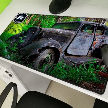 

Yuzuoan Green Forest Old Car Mousepad Non-fading Pad Durable Natural Rubber Computerlocking Edge Mouse Pad Large Size