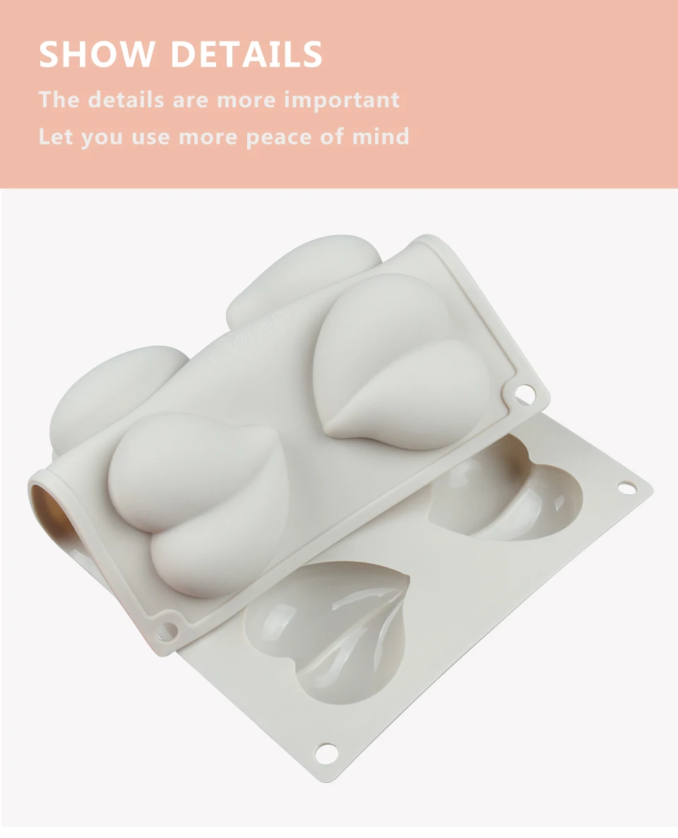 SILIKOLOVE 8 полости силиконовая форма-Сердце торт украшения инструменты для выпечки кекс трюфель Жаростойкие формы для духовки формы
