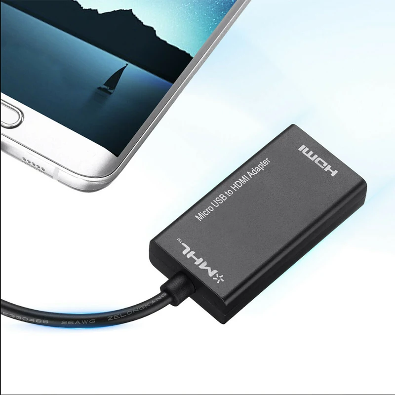 new Micro USB MHL to 1080P HDTV Cable Adapter For Smartphones to TV/Projector/Monitor