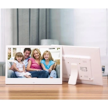 

SJD-1303IPS 13.3 Inch Photo Frame 1920 x 1080 HD Screen Desktop Album Display Image MP4 Video MP3 Audio Clock Calendar Functions
