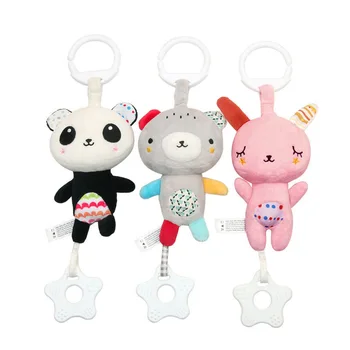 

Infant Baby Soft Plush Toy Bed Crib Stroller Hanging Ring Bell Rattle Early Educational Music Box MU8669