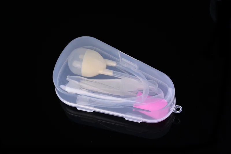 3pcs/set Newborn Baby Safety Nose Cleaner Dropper Accessories Baby Care Kids Vacuum Suction Nasal Aspirator Set Infants Medicine