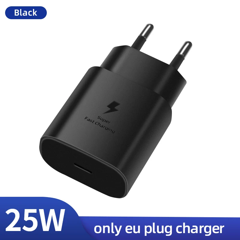 65 watt usb c charger Samsung S22 S21 Note 20 10 A70 Super Fast Charger Cargador 25W EU Power Adapter Galaxy Note20 S20 A90 A80 S10 5G TypeC Cable quick charge 3.0 Chargers