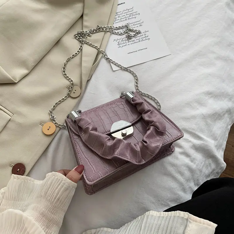 2021 Fashion Small Designer Crossbody Bag for Women Vintage Female Purses and Handbags PU Leather Shoulder Bags