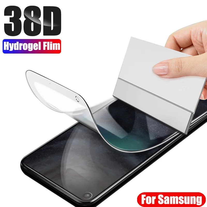 Защитная пленка 38D для Samsung Galaxy S10 S9 S8 Plus Note 9 8 10 не стеклянная Гидрогелевая HD A50 A30 A10