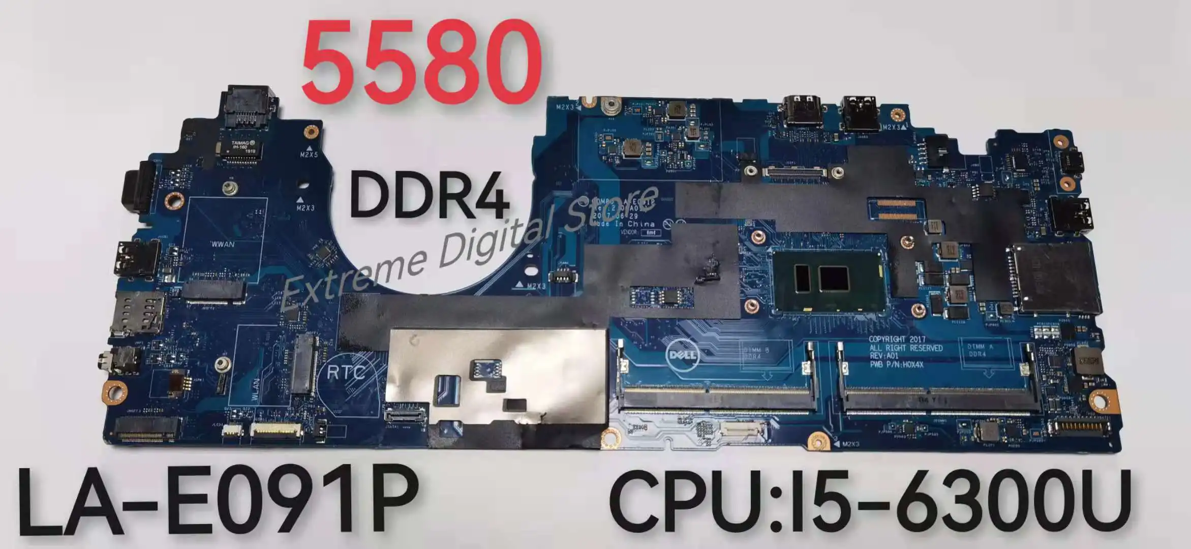 The MOTHERboard LA-E091P is suitable for DELL laptop 5580 CPU:I5-6300 DDR4 motherboard 100% tested before shipment | Компьютеры и офис