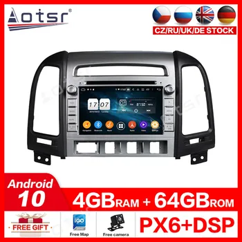

2 din PX6 IPS screen Android 10.0 Car Multimedia player For Hyundai Santa Fe 2006-2011 car audio radio stereo GPS navi head uni