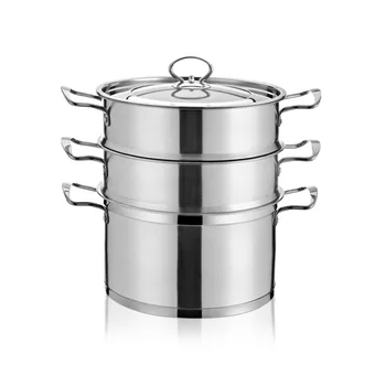 

Stainless steel steamer double layer and multi-layer steamer thickened household cooking pot cookware kitchen pots
