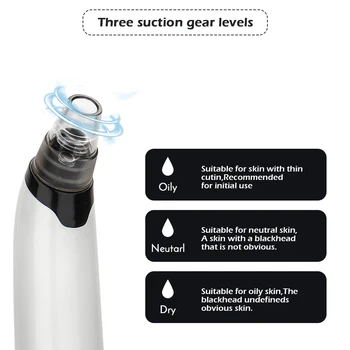 

Electric USB Charging Blackhead Remover Beauty Device Vacuum Face Pimple Remover Tool Pore Cleaner Pore Sucker Skin Care