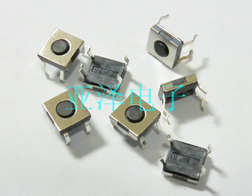 

20PCS/LOT The original Taiwan DIP round DTSYHL-6 touch switch, 6.2 * 6.2 * 2.5MM button