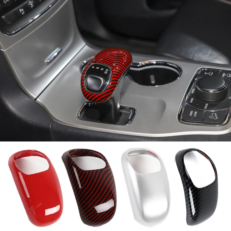 

YCCPAUTO ABS Gear Shift Head Cover Trim Stickers For Jeep Grand Cherokee 2014-2015 For Chrysler 300c 2012-2014 Accessories