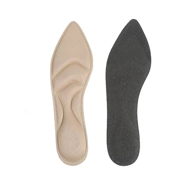 

1 Pair Massage Insoles Cushion Inserts Comfort Practical Pad Shoes Durable Flat Foot Arch Support Soft 4D Sponge High Heels