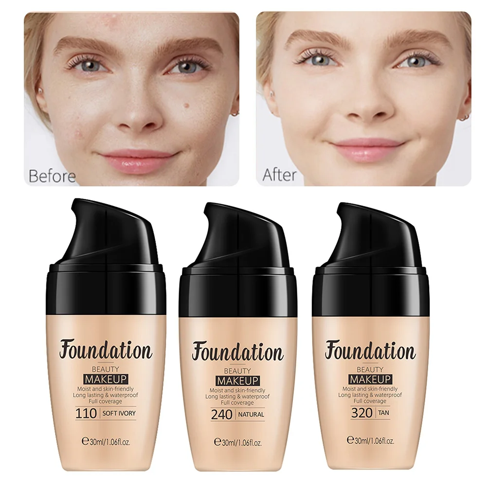 Hot sell Natural BB cream Face Care Foundation Concealer Makeup Foundation Cream Whitening Face Primer Korean Cosmetics shipping