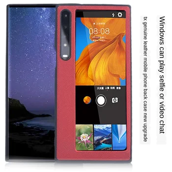 

For Huawei Mate X XS Slid Window Case Genuine Leather Folding Case For Huawei Mate X XS