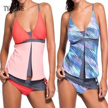 Новинка, комплект танкини размера плюс, Женский винтажный купальник, купальный костюм, спортивный костюм размера плюс, танкини, купальник для женщин, пляжная одежда, боди 3XL