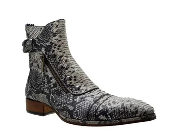 

Winter Fashion British Men Top Quality PU Leather Slip on Boots Breathable Chelsea Boots Male Casual Zapatos De Hombre YK450