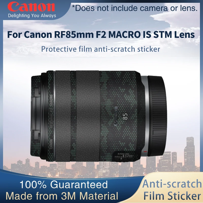 Защитная пленка для объектива Canon RF85mm F2 MACRO IS STM наклейка против царапин защитный